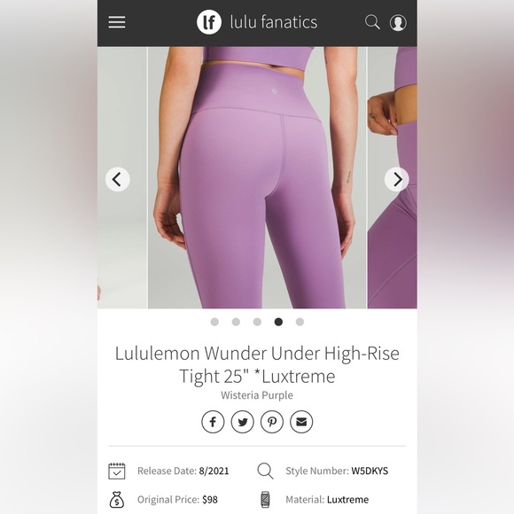 Lululemon Wunder Under HR 25” *luxtreme - Picture 5 of 6